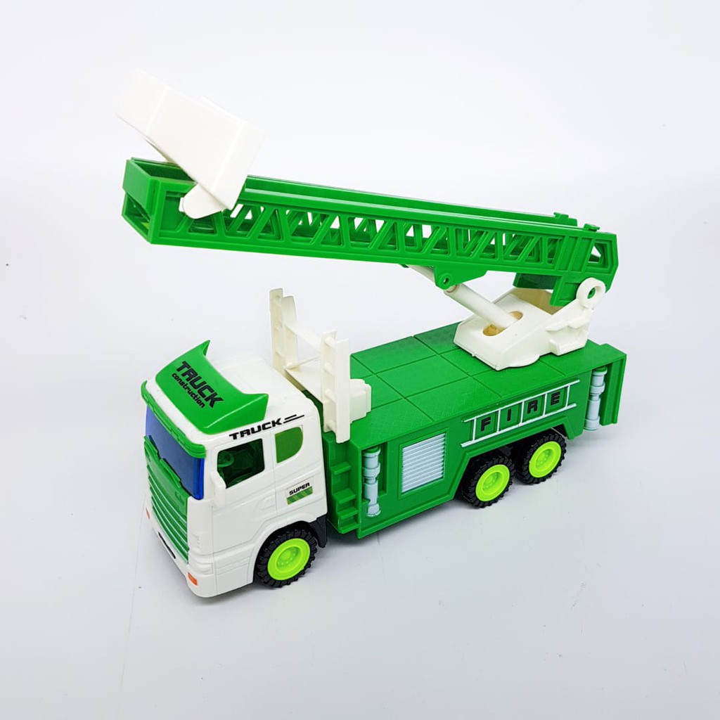 Mmtoys Mobil Truck Excavator Pemadam Kebakaran Mainan Anak