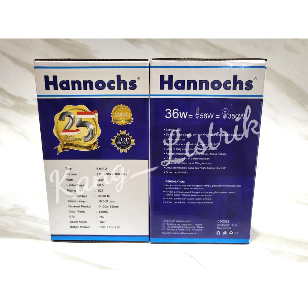 Lampu LED Hannochs VARIO 32W / Lampu LED Kapsul HANNOCHS VARIO 32W