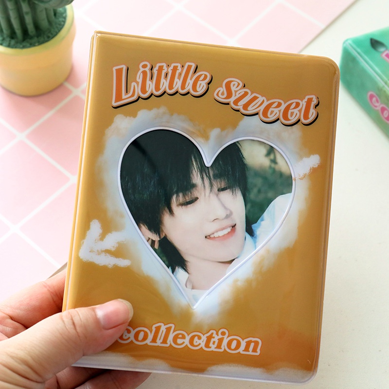 Album Foto 3inch Hollow Cover Transparan PP Sleeves 64saku Photocard Lomo Card Holder