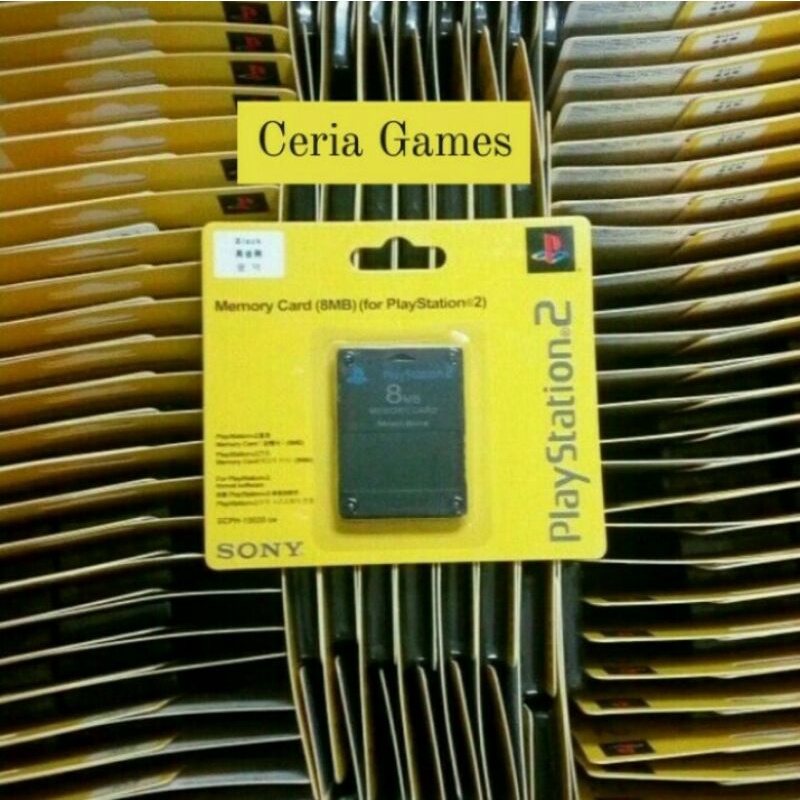 MEMORY CARD MESIN PS2 8MB HITAM / MEMORI PS2 8MB HITAM/ MEMO PS2 8MB HITAM