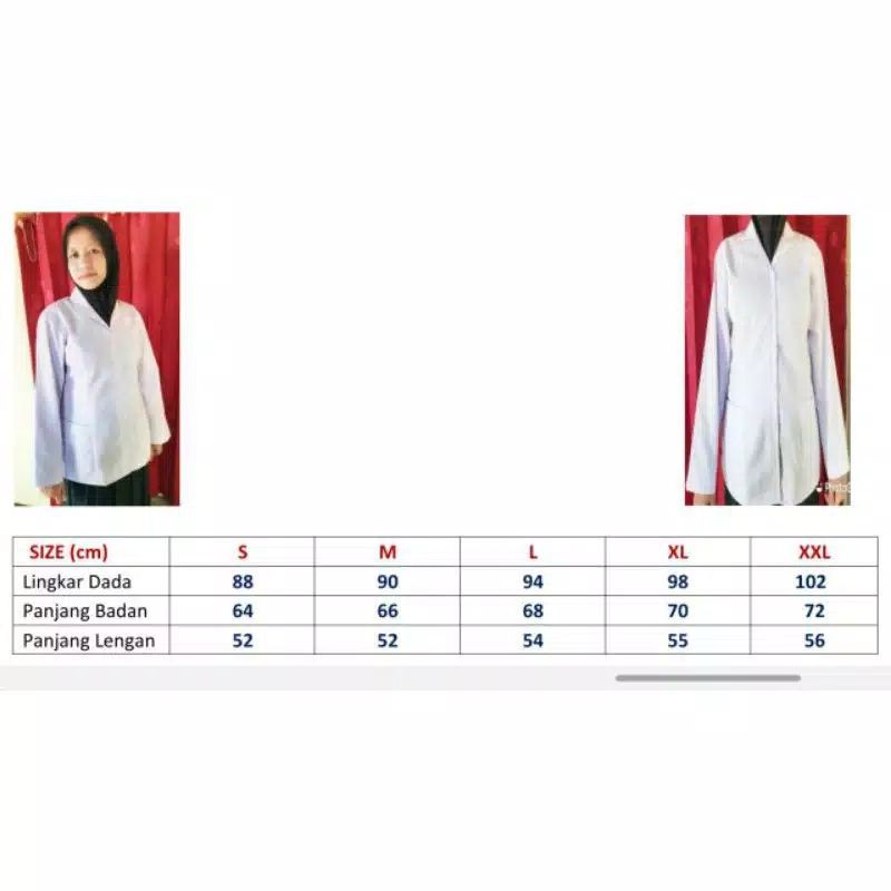 Baju Dinas Putih wanita Baju Putih PNS/ASN, Guru, PPL, PDH, Perawat, Bidan