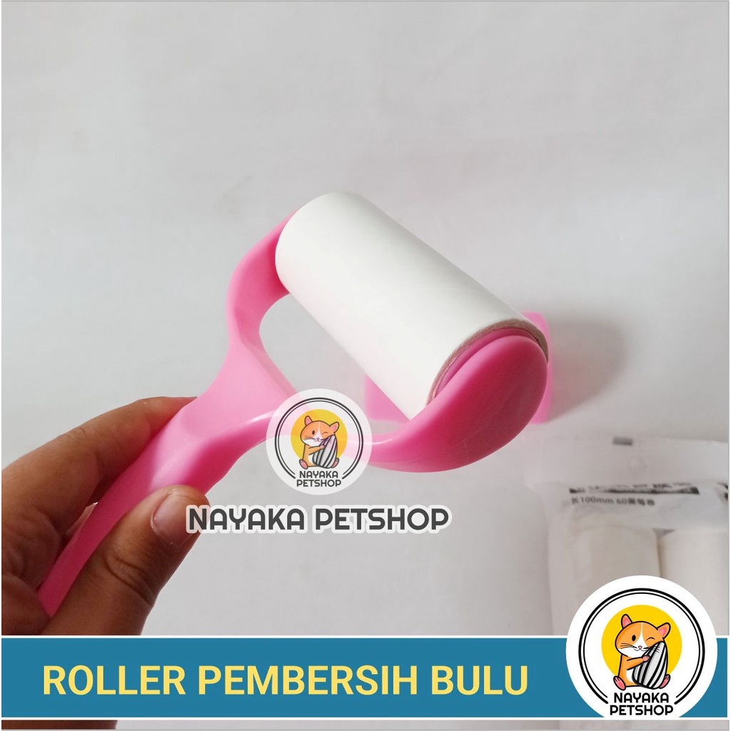 Roller Pengangkat Bulu Kucing Penghilang Rambut Kucing Pembersih Debu Pakaian Lint Roller Stick