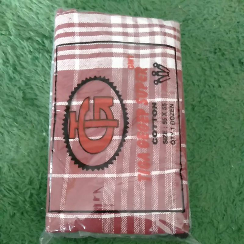 serbet/kain lap piring.serbet warna kotak-kotak /serbet isi 12 pcs