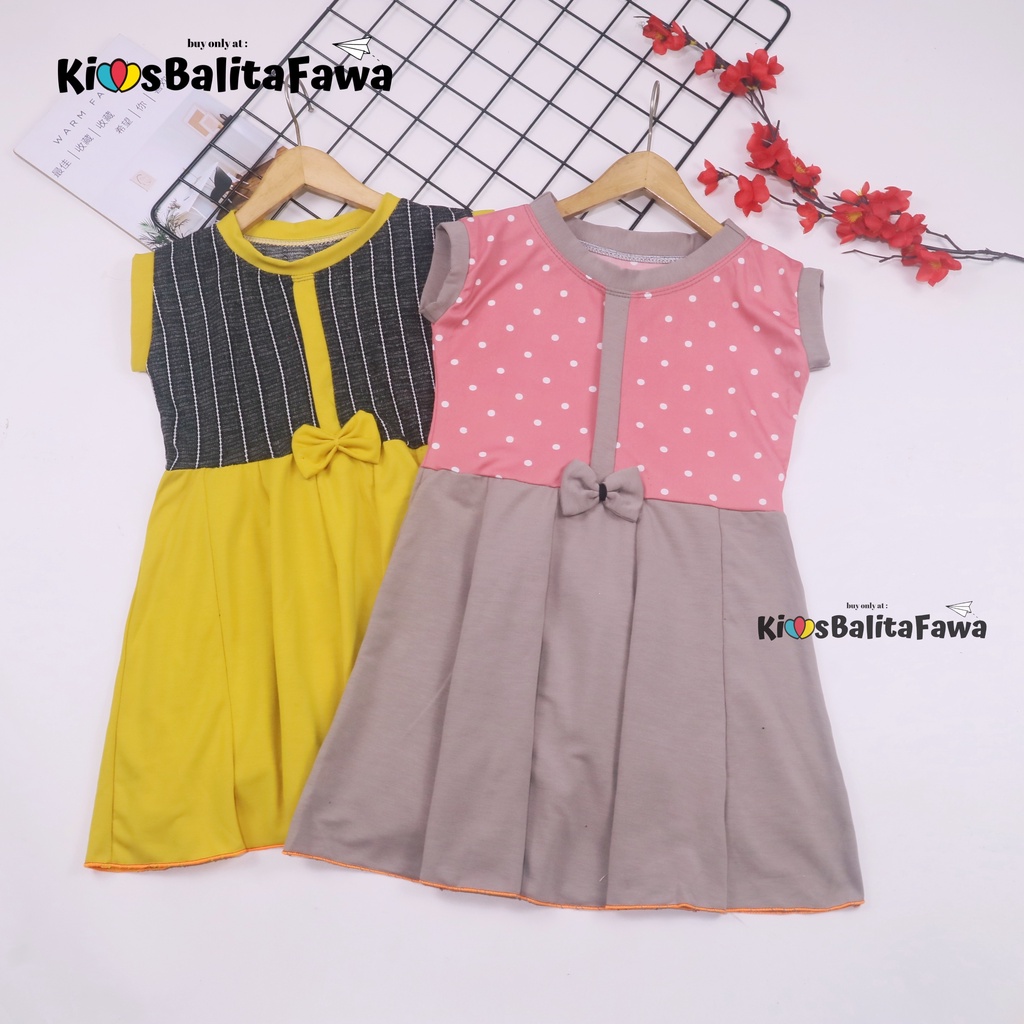 Dress Lala uk 5-6 Tahun TYPE C / Dres Fashion Kids Perempuan Cewek Baju Anak Bunga Casual Pesta Gaun