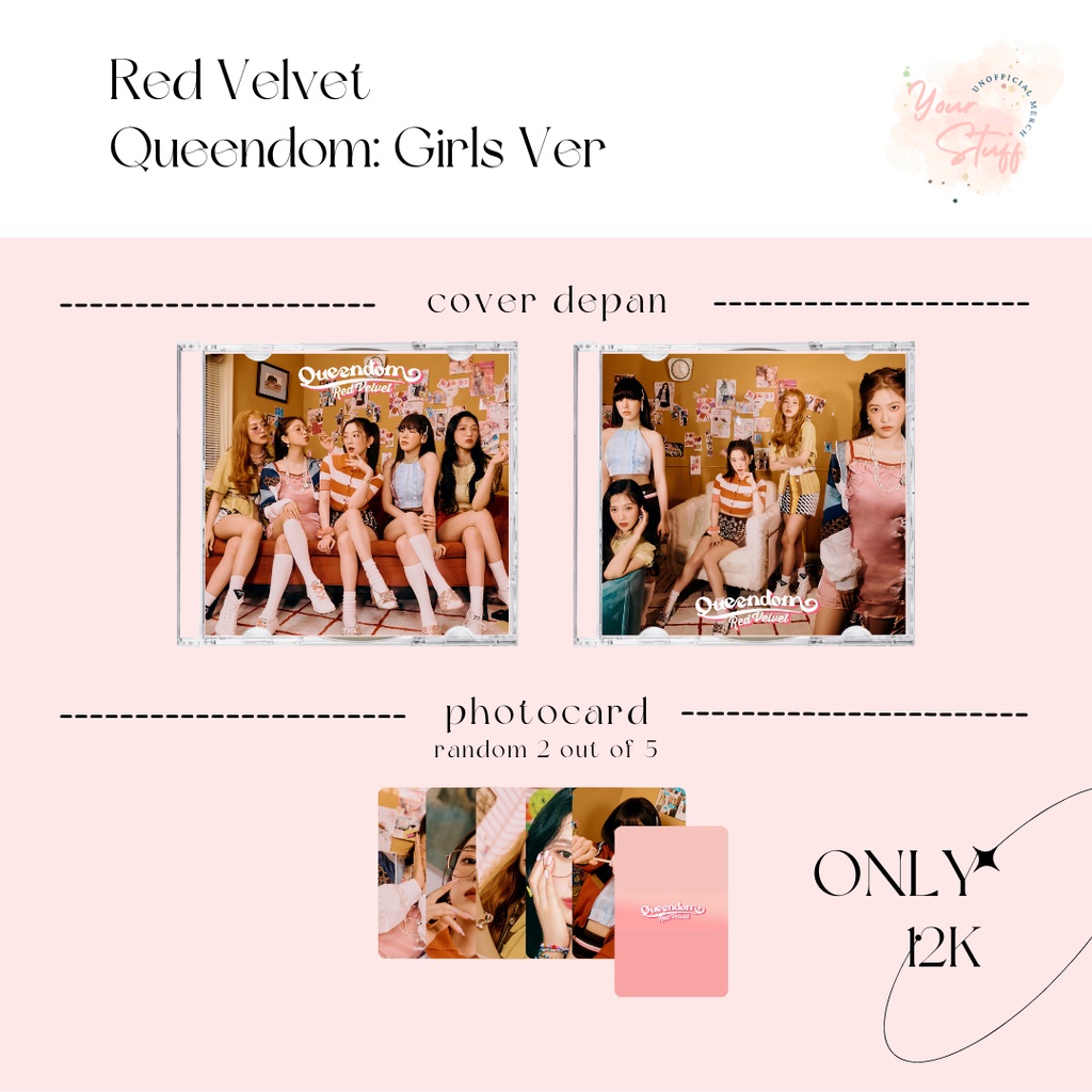 UNOFFICIAL CD CASE RED VELVET QUEENDOM