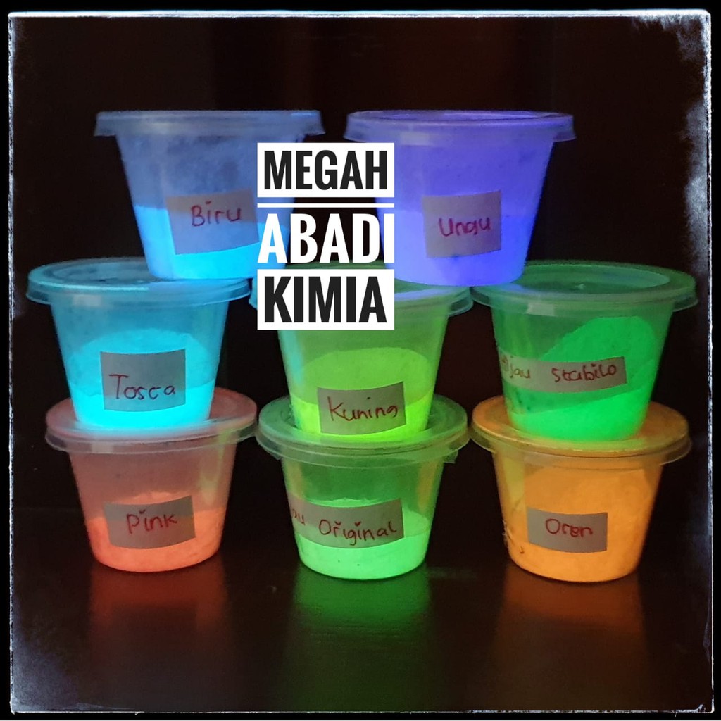 Glow in the dark powder  bubuk fosfor  10 Gram