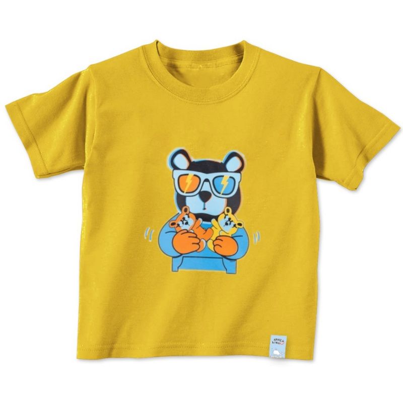 Kaos Anak Gambar Beruang Biru Baju Anak Kaos Oblong Anak Baju Anak Ideal Untuk Anak Usia 2 sampai 10Thn