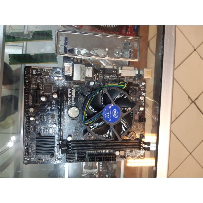 paket motherboard  paket intel 1150/h81 + i3 4130/4150+ 4170 + fan + ram 4gb/8gb