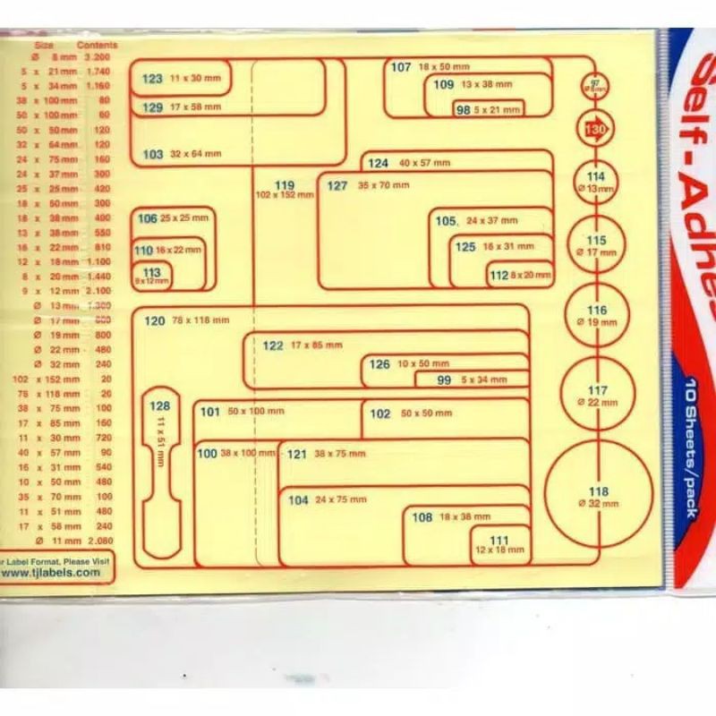 Label T&amp;J nomor 98 / Label Tom Jerry No. 98