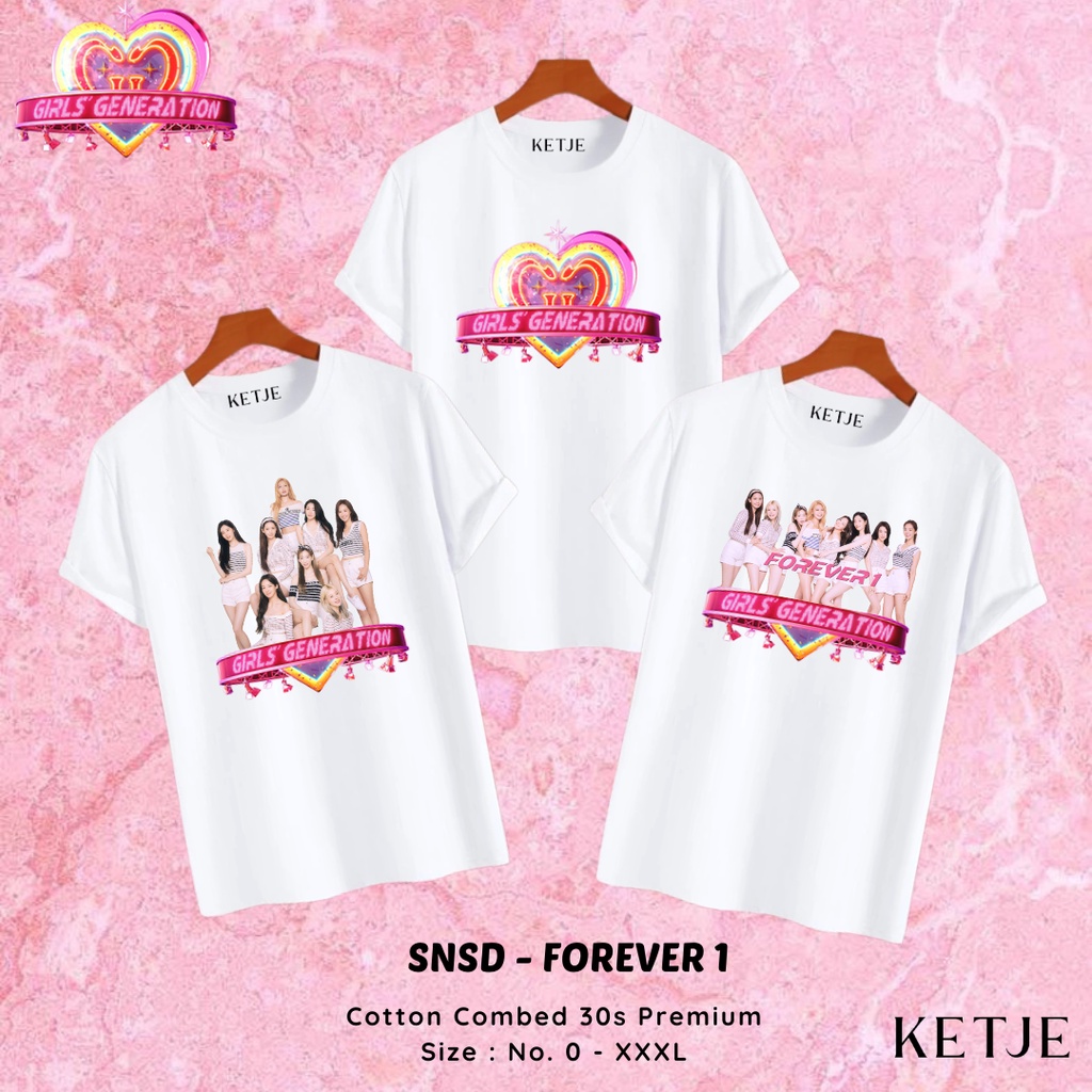 Kaos Baju Distro SNSD Forever 1 / Kaos SNSD Forever 1 Yoona / Kaos SNSD Forever 1 Tiffany / Kaos SNS
