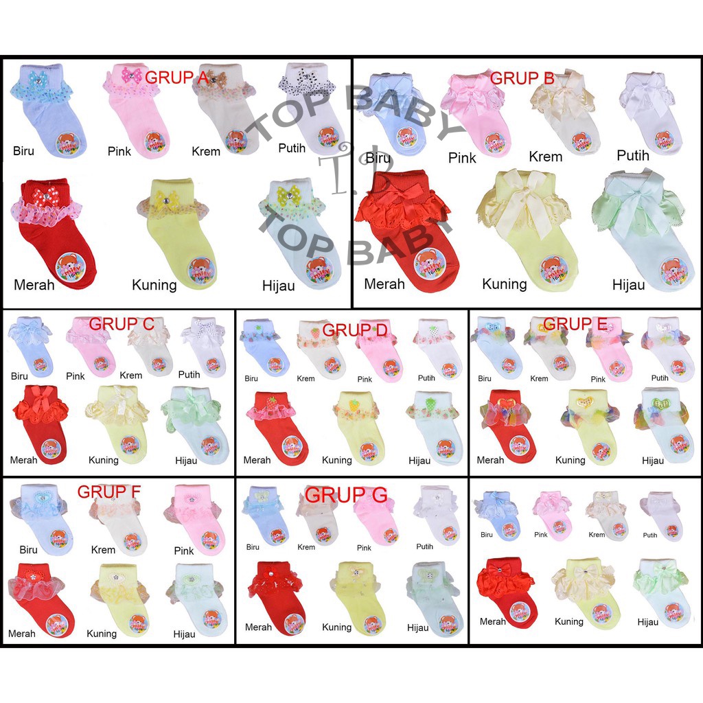 Kaos Kaki Bayi Renda Mity - 4280
