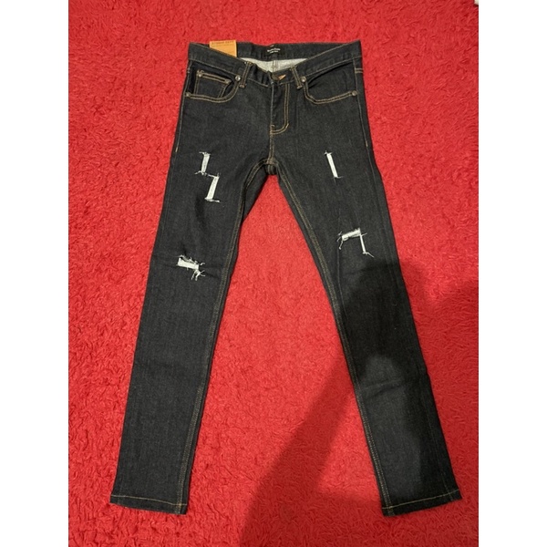 celana jeans ripped sobek denim pria skinny slimfit studio depp