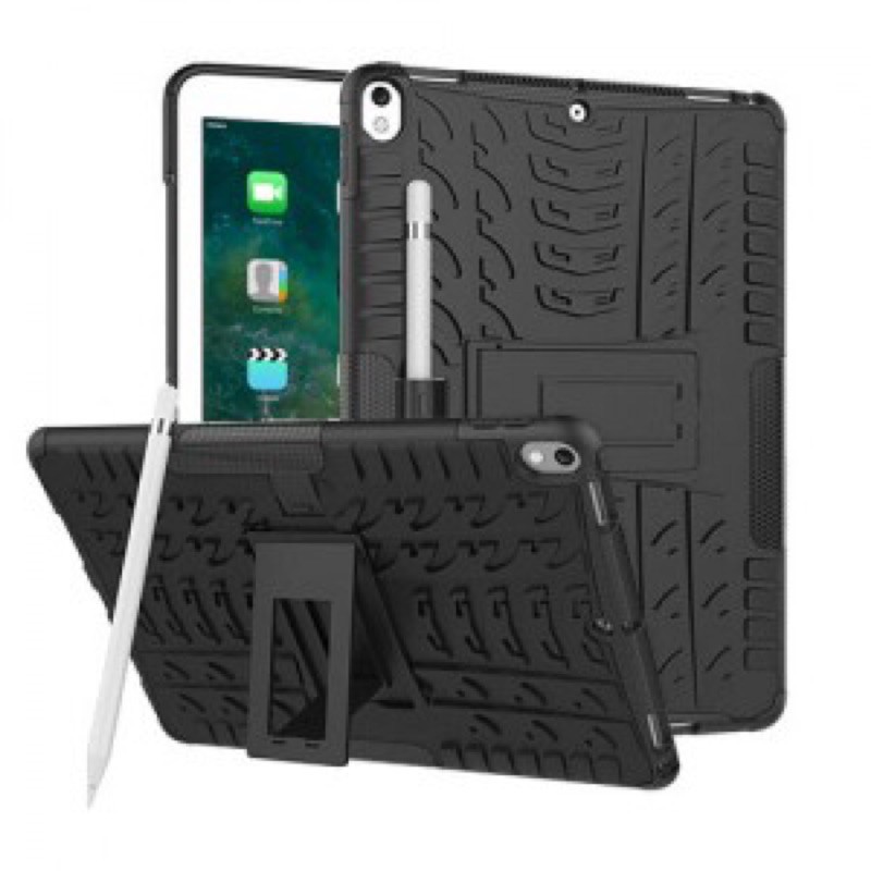 Car Tire Rugged Armor Shockproof Case Casing Cover Kick Stand iPad Air 10.5 Gen 3, Pro 10.5 Gen 2