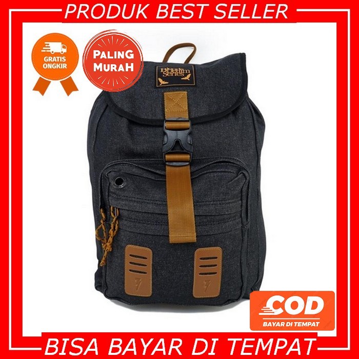 Timo Black Original X Arcio Tas Selempang Hitam Casual Pria Wanita Daily Messenger Bag Laptop Notebo