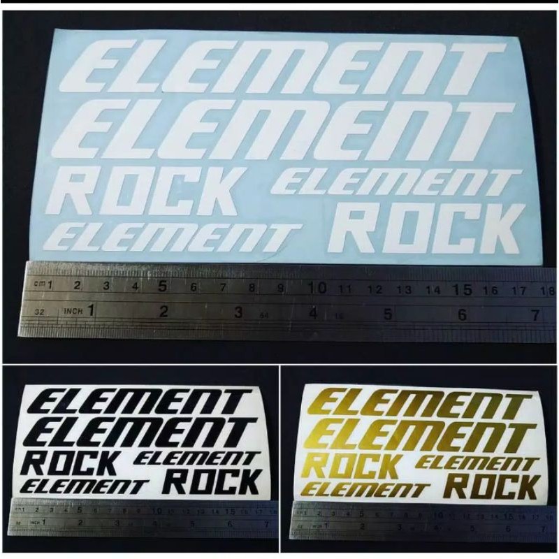 Cutting Sticker Sepeda Element Rock / Sticker Frame Sepeda
