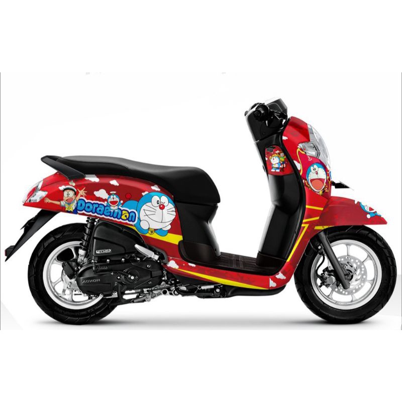 DECAL STICKER SCOOPY 2017 - 2020 FULL BODY MOTIF DORAEMON