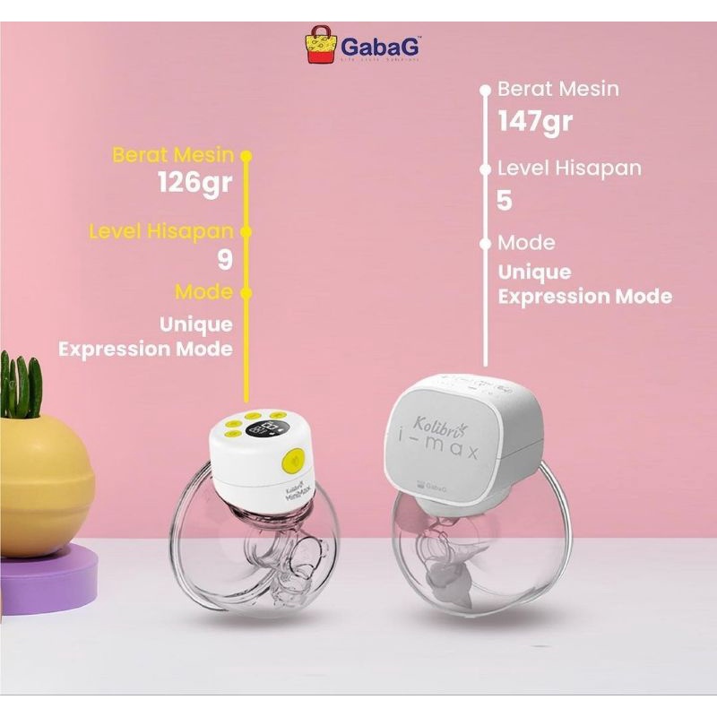 Gabag - Handsfree Breastpump - Kolibri Minimax Breastpump