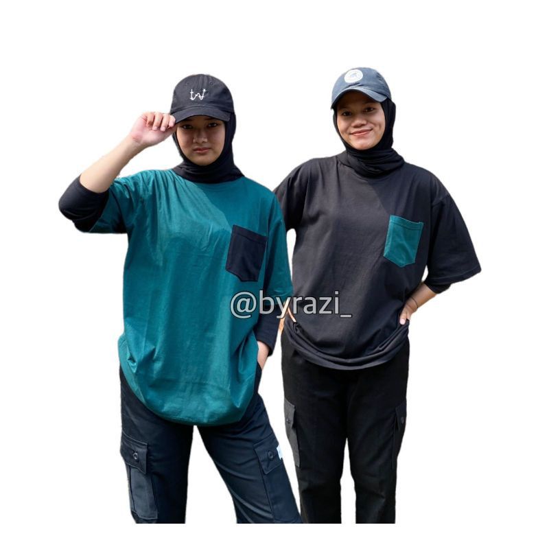 BAJU POLOS OVERSIZE PRIA & WANITA COTTON COMBED 30s