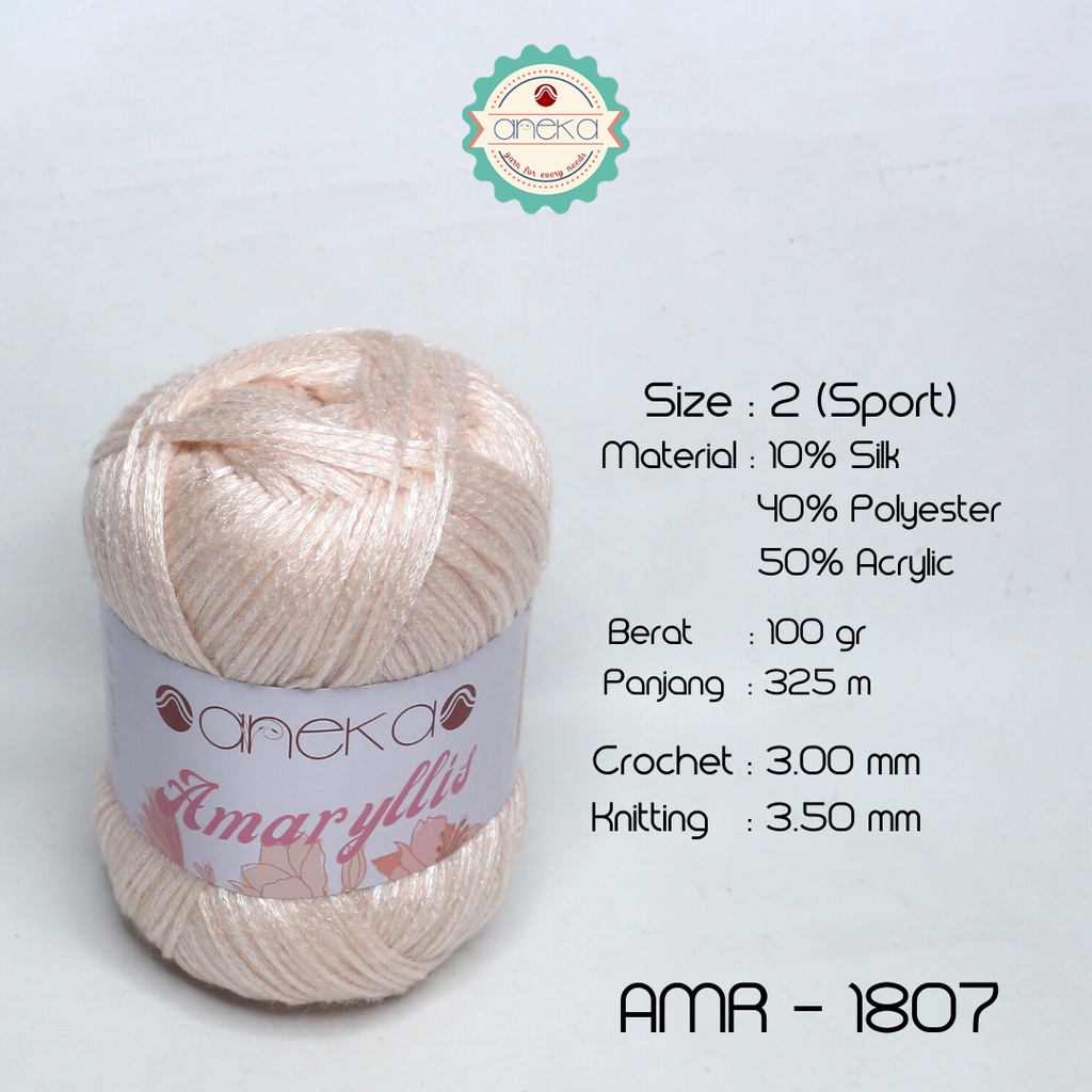 Benang Rajut Amaryllis / Amarillis Silk Cotton Yarn - 1807