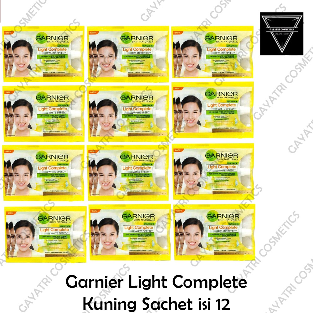 Garnier Bright Complete Serum Cream Sachet 7ml x 12