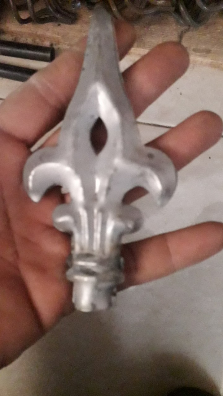 Ornamen Pagar Besi Aksesoris Tombak Motif Keraton Pelat Besi