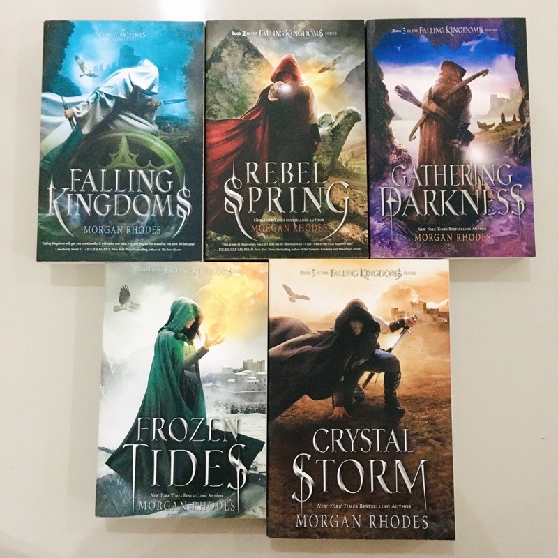 🇬🇧 falling kingdoms by Morgan Rhodes buku book novel import spring rebel crystal storm