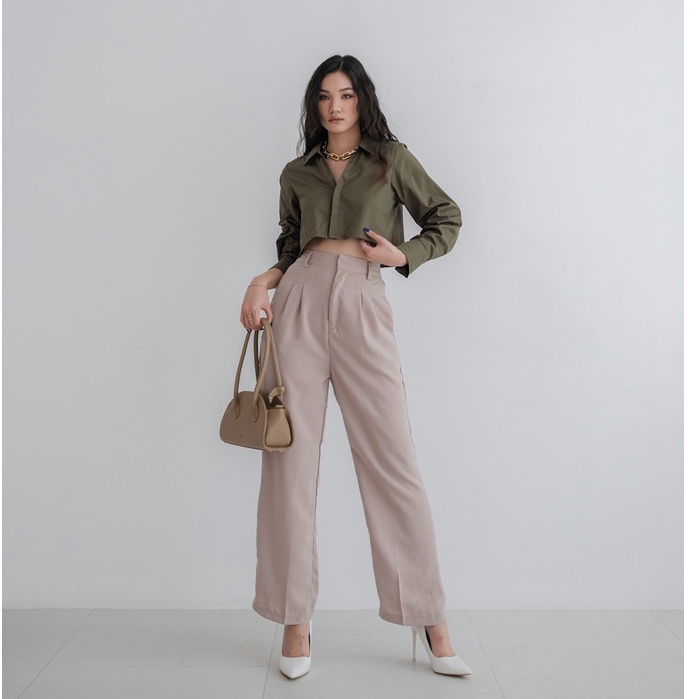 [TAVIA] ROMA PANTS / Celana Panjang Kulot / Celana Panjang Wanita / Celana Kerja Wanita