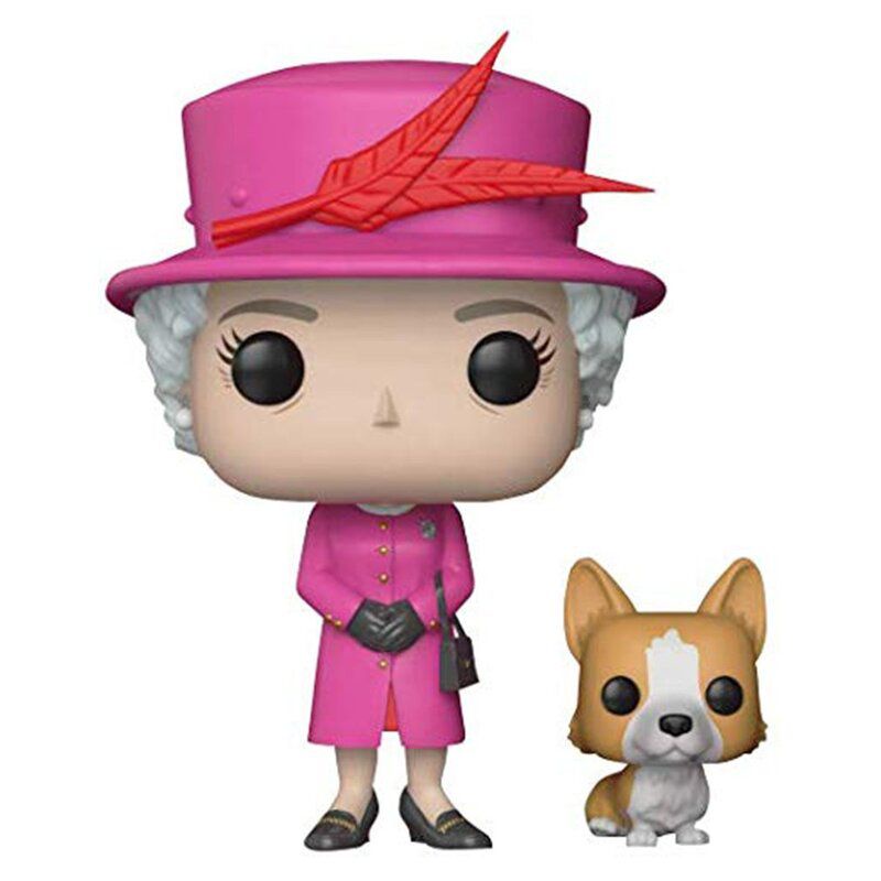 FUNKO POP NEWest Queen Elizabeth Ⅱ #01 with her dog Action Figure Toys Anime Collection Model Dolls for Kids Gifts