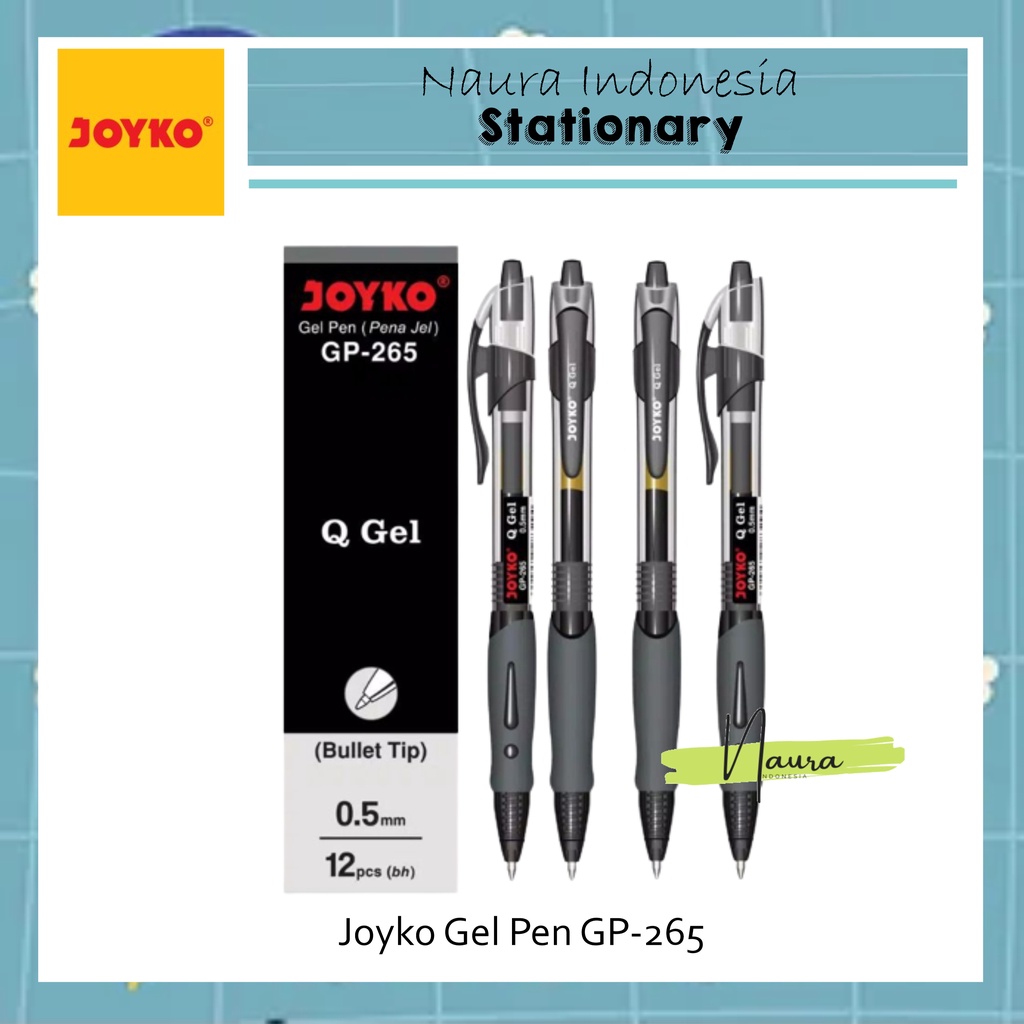 

[1 PACK] Pulpen Joyko Gel Cetek Q Gel G P-265 (1pak -12pcs)