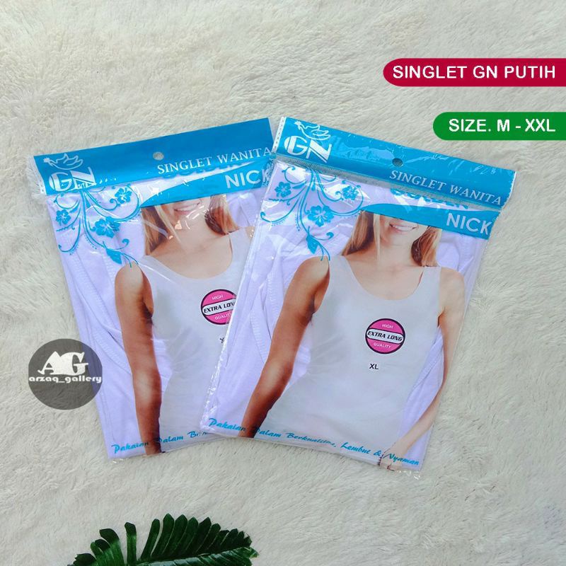 SINGLET GOLDEN NICK DEWASA | kaos dalam wanita | tangtop wanita | Singlet putih  | Singlet / Kaos Ku