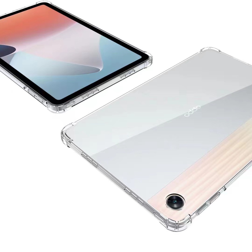 Untuk Oppo Pad Air (2022) 10.36 &quot;OPD2102 X21N2 Kualitas Tinggi Transparan Case Tablet Empat Sudut Anti-Jatuh Perlindungan Lembut TPU Cover