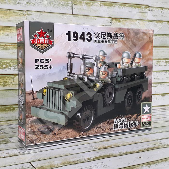 LEGO Brick Small Corps HY305 US Dodge WC43 World War II Tunisia Battle
