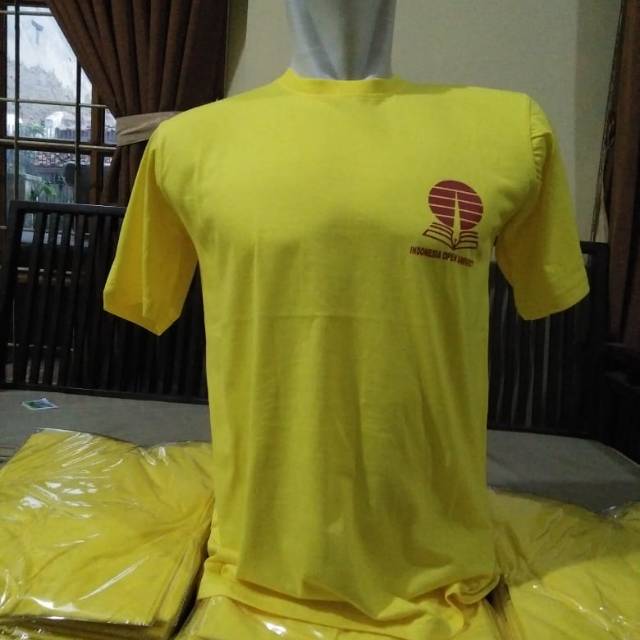 KAOS UNIVERSITAS TERBUKA/ KAOS UT / UNIVERSITAS TERBUKA/ KAOS UNIVERSITAS TERBUKA KUNING GOLKAR