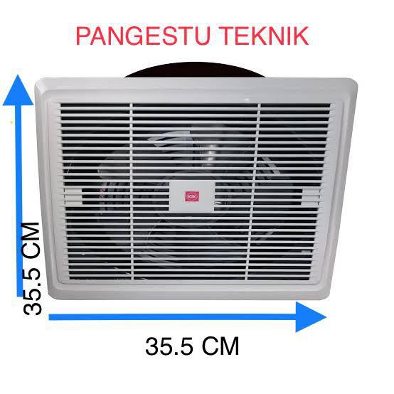 Exhaust fan Ceiling / Plafon 10" Inch KDK 25TGQ2