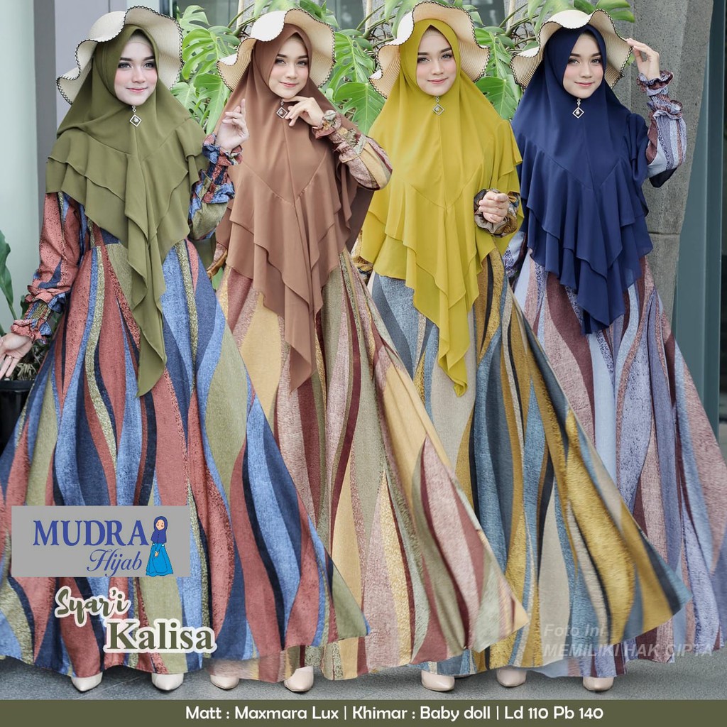 [KEJORA] Kalisa Dress dan Khimar by Mudra Hijab