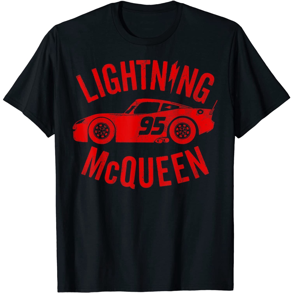KAOS Disney Pixar Cars Lightning McQueen Vintage Graphic T-Shirt