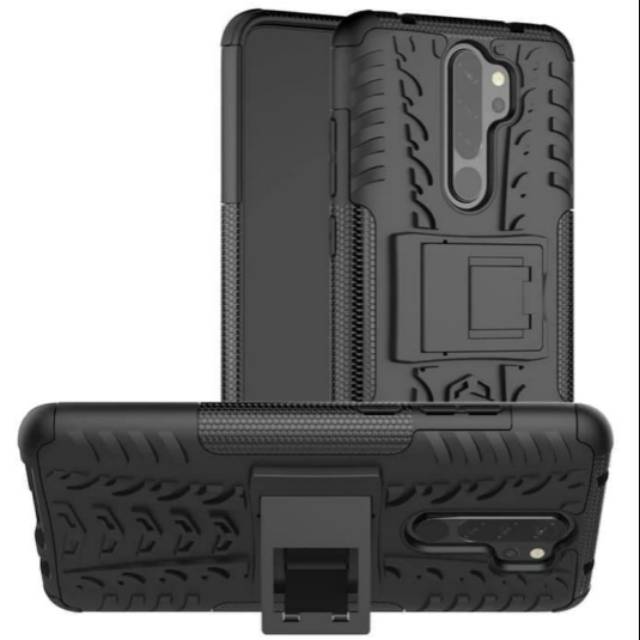 Rugged armor Xiaomi Redmi Note 8 pro case casing cover kick standing