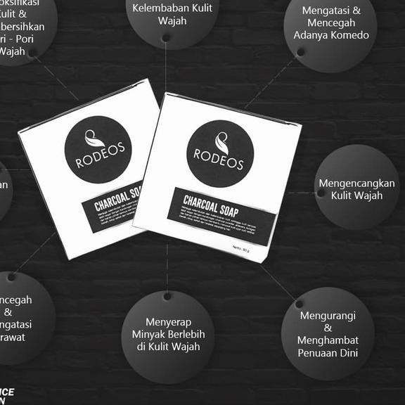 ➦ Sabun Rodeos Charcoal Soap Original Rodeosmen ➴