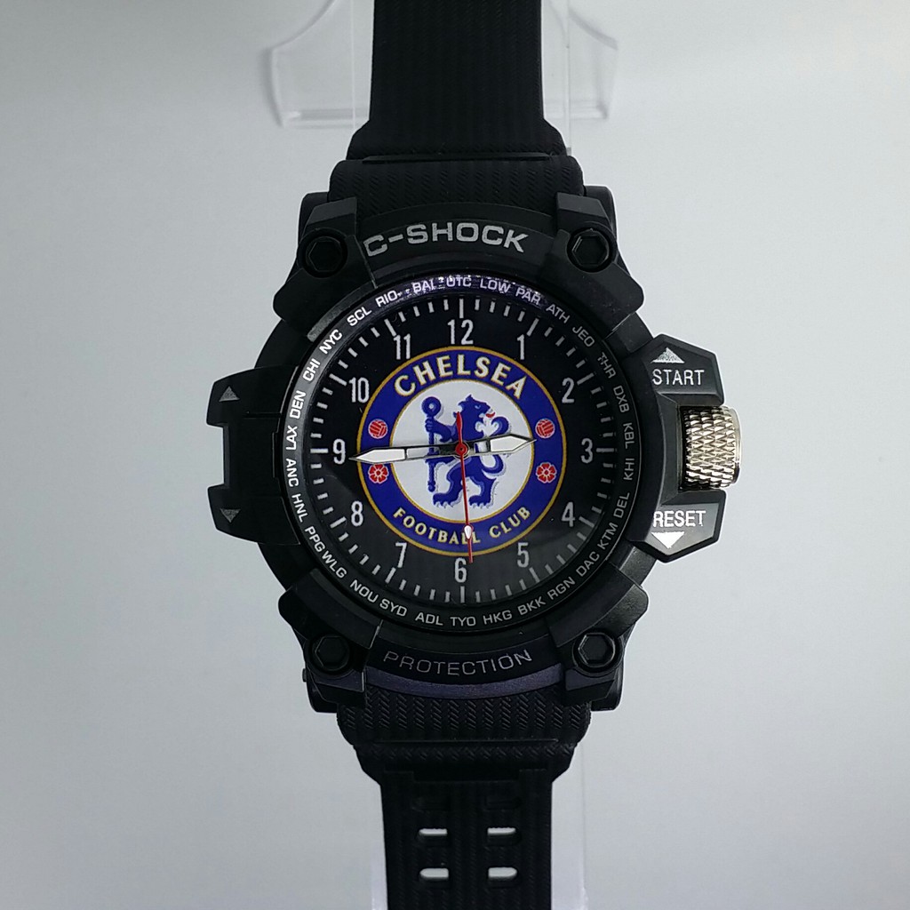 Jam Tangan Chelsea Romawi Outdoor Anti Air #HitamBiru