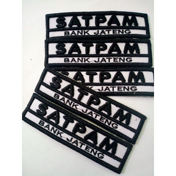 bet/ satpam Bank Jateng bordir timbul