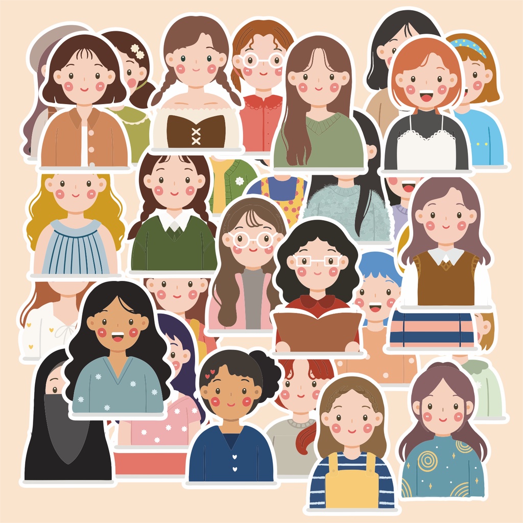 

(Random)murah stiker satuan edisi CUTE GIRL