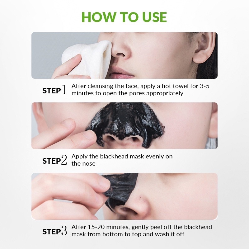 BISA COD - BIOAQUA - HANASUI  PEEL OF MASK CHARCOAL ANTI-BLACKHEAD - MASKER KOMEDO AMPUH DAN MURAH