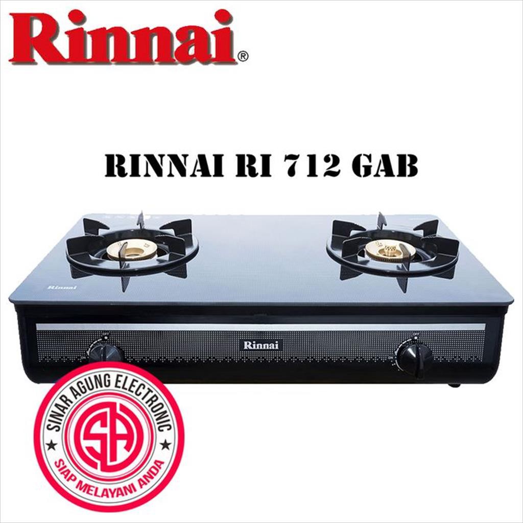 Jual Kompor Gas Rinnai Ri 712 Gab Ri712 Gab 2 Tungku Garansi Resmi Shopee Indonesia