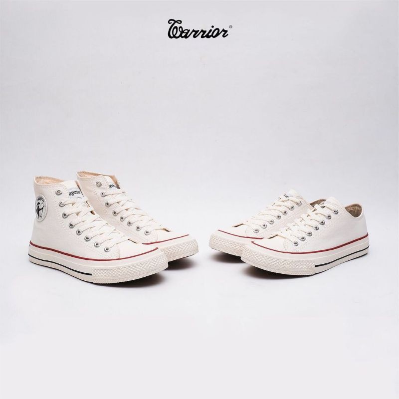Sepatu Sneakers Warrior Hermes White Low Original 100%