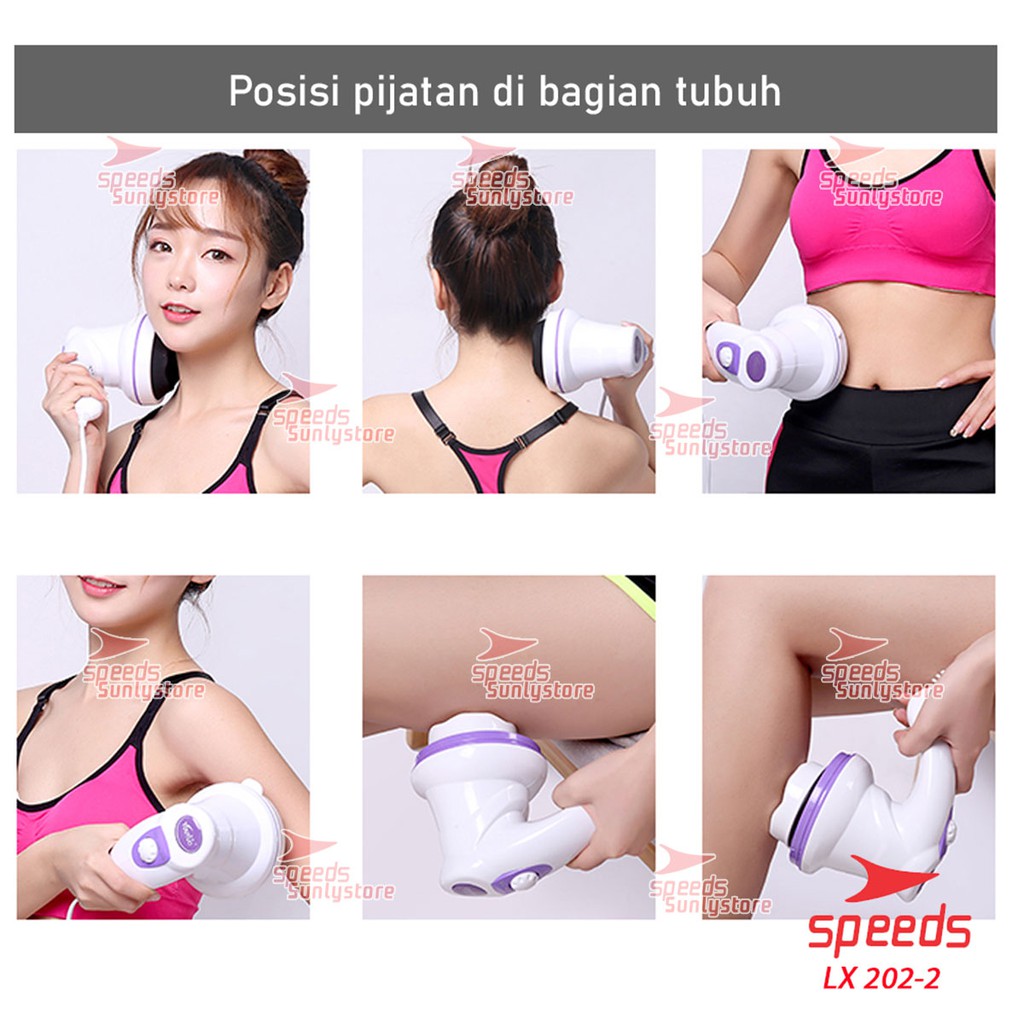 Alat pijat Manipol alat pijat getar Body Massager Relaxation 202-02