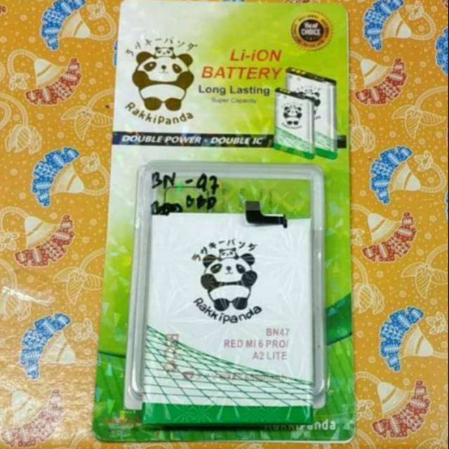 Baterai Batre Battery Rakkipanda Xiaomi Redmi 6 Pro/ A2 Lite BN47