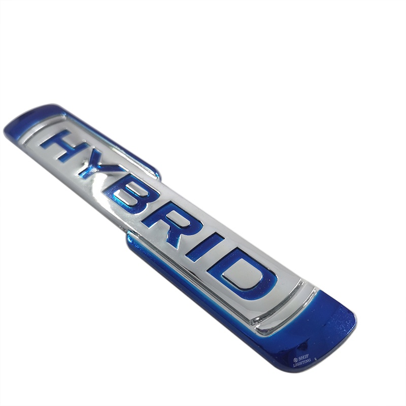 1pc Stiker Emblem Logo HYBRID Bahan ABS Untuk Bagasi Belakang Mobil Universal