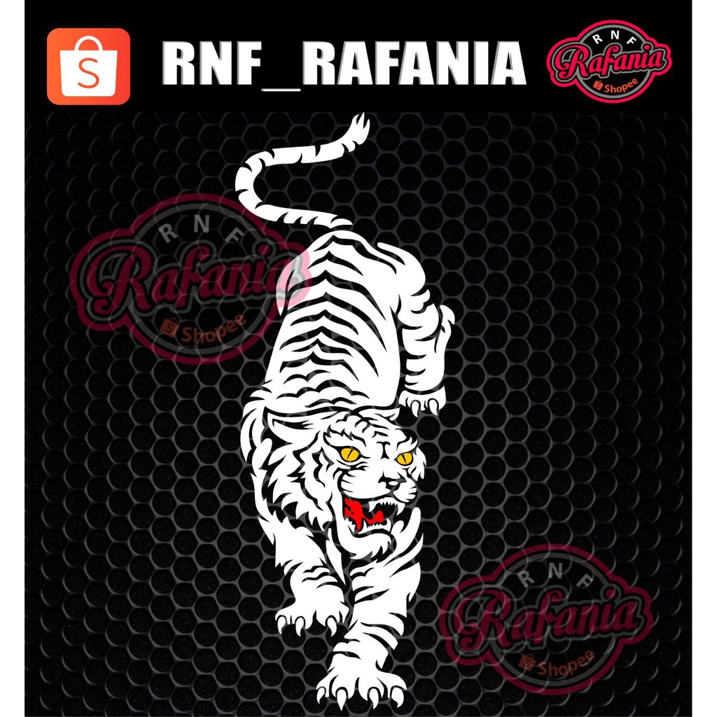 STICKER MACAN HARIMAU CUTTING PART 1