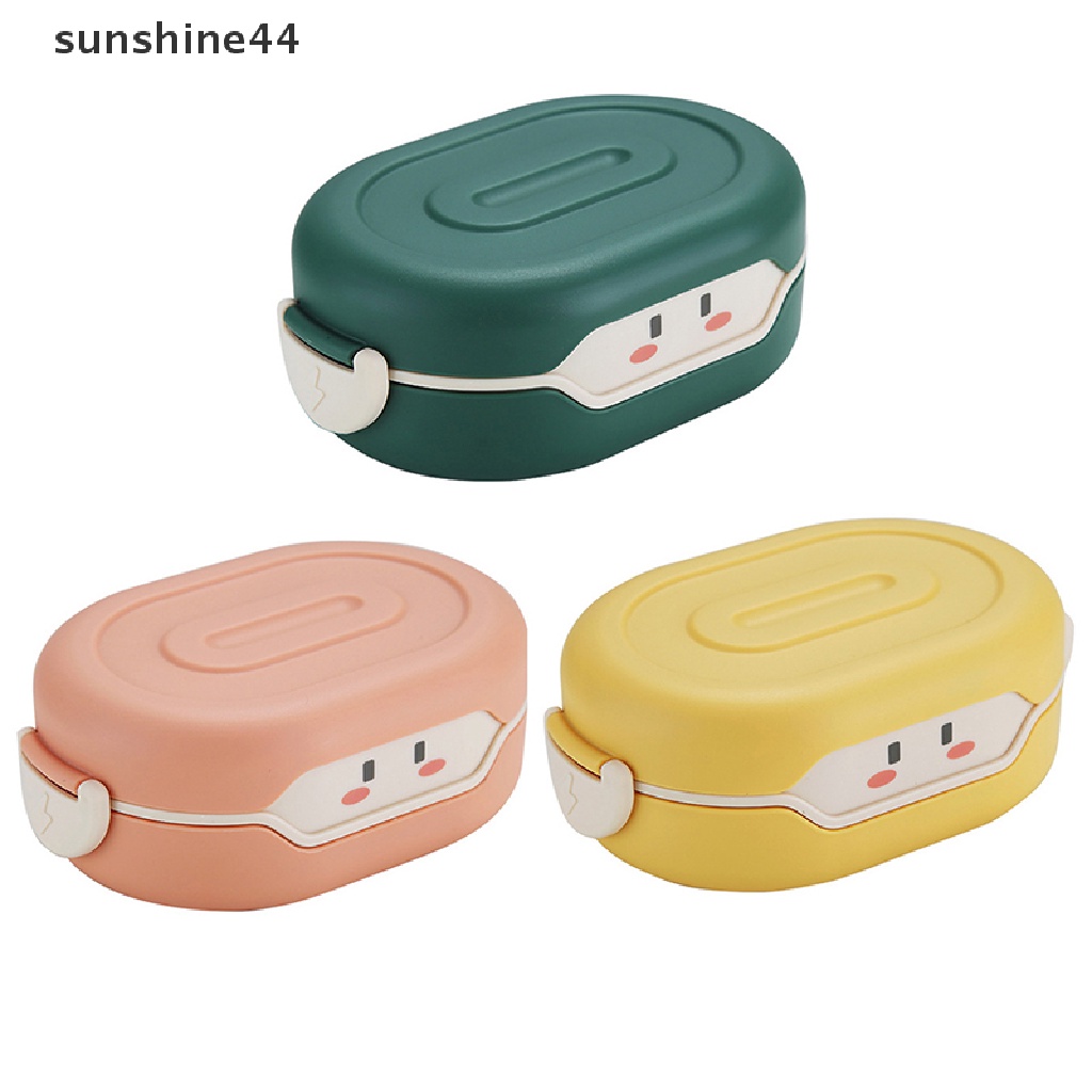 Sunshine Kotak Makan Siang 780ml Motif Kartun Anime Warna-Warni Untuk Anak Sekolah