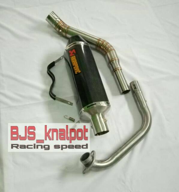 Knalpot akrapovic vixion old new cb150r cbr150r byson satria fu sonic Tiger r15 v2 v3 cbr150 megaPro-1